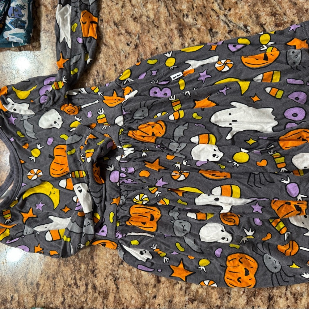 Little Sleepies Halloween Dress with Skeletons and Candy